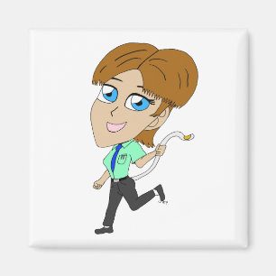 Íman garota chibi com cauda 