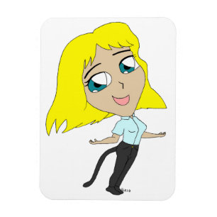 Íman garota chibi com cauda