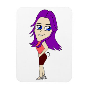 Íman garota chibi com rabo de coelho
