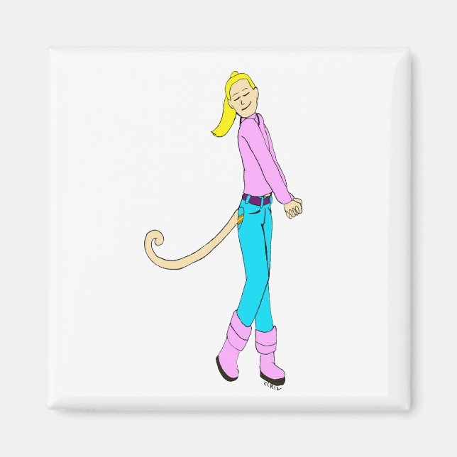 Íman garota com cauda (Frente)