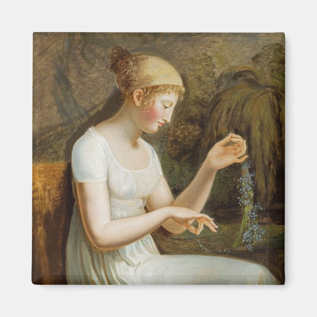 Íman Garota com Flores (Frente)