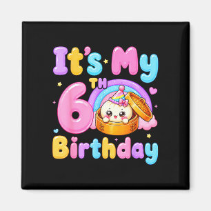Íman garota de 6 anos de idade kawaii anime de aniversá