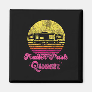 Íman Garota de Acampamento Rainha do Parque de Trailers