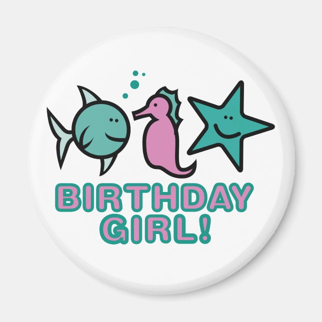 Íman Garota de aniversário! (Frente)