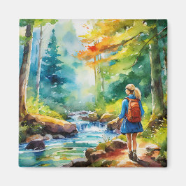 Íman Garota de caminhada