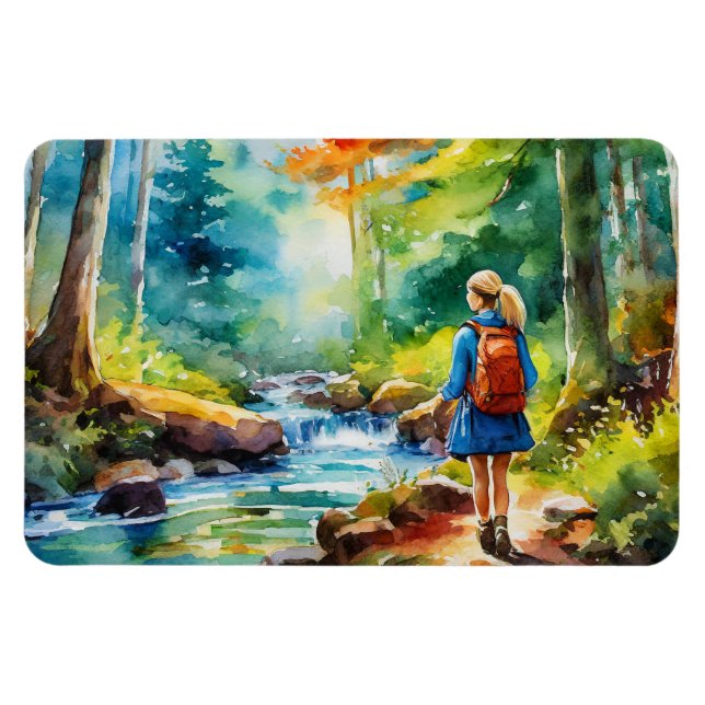 Íman Garota de caminhada (Horizontal)