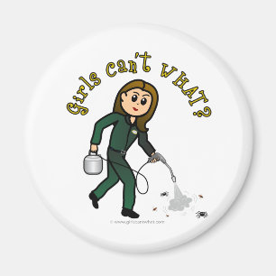 Íman Garota de Controle de Pest Clara