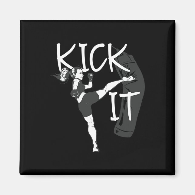 Íman Garota de Kickboxing Dê um Chute  (Frente)