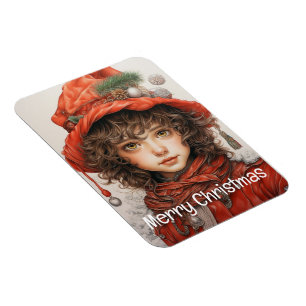 Íman Garota de Natal Personalizada 2 de 25