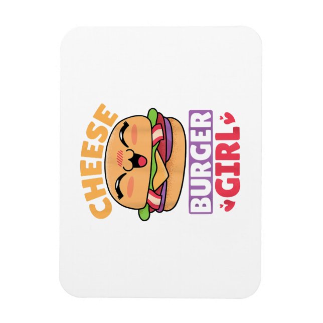 Íman Garota do Cheeseburger, Mulheres Hamburger e Chees (Vertical)