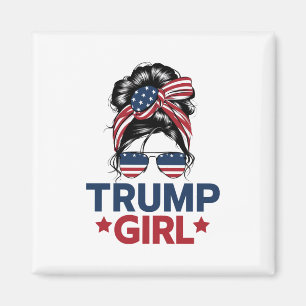 Íman Garota do Trump Cabelo Desgrenhado Trump 2024 Elei