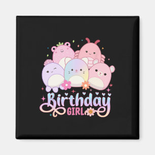 Íman Garota Esquadrão de Aniversário Meninas Mallow Bon