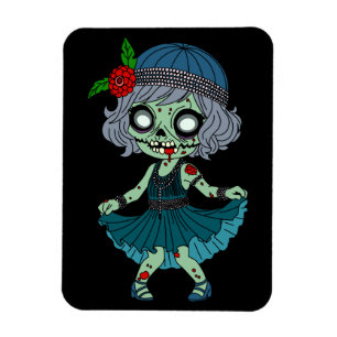 Íman Garota Flapper Zumbi dos Anos 1920