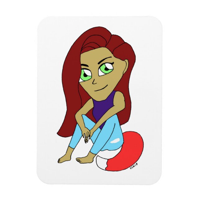 Íman garota foxi chibi (Vertical)