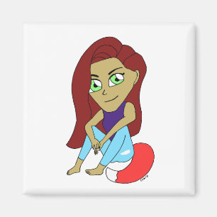Íman garota foxi chibi