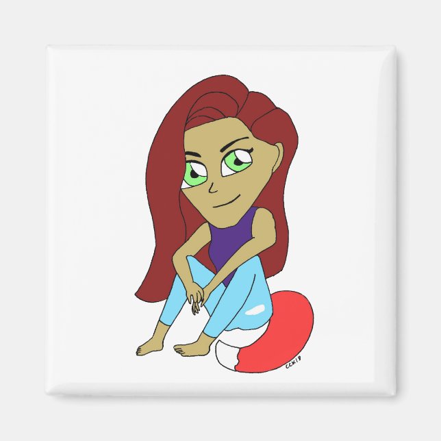 Íman garota foxi chibi (Frente)