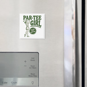 Íman Garota Golfista Camiseta Divertida Para Amantes do