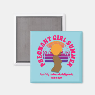Íman Garota grávida, verão, mãe cristã personalizada
