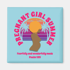 Íman Garota grávida, verão, mãe cristã personalizada