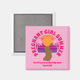 Íman Garota grávida, verão, mãe cristã personalizada