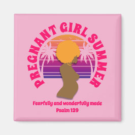 Íman Garota grávida, verão, mãe cristã personalizada