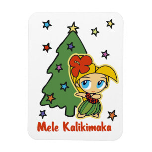 Íman Garota loira loira de Natal Aloha