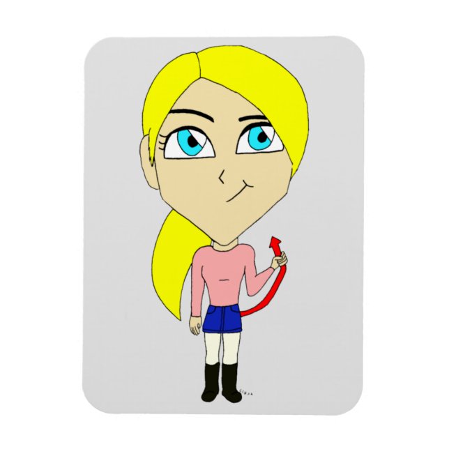 Íman garota "ruim" chibi (Vertical)