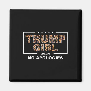 Íman Garota Trump Sem Desculpas Leopardo Trump 47º Pres