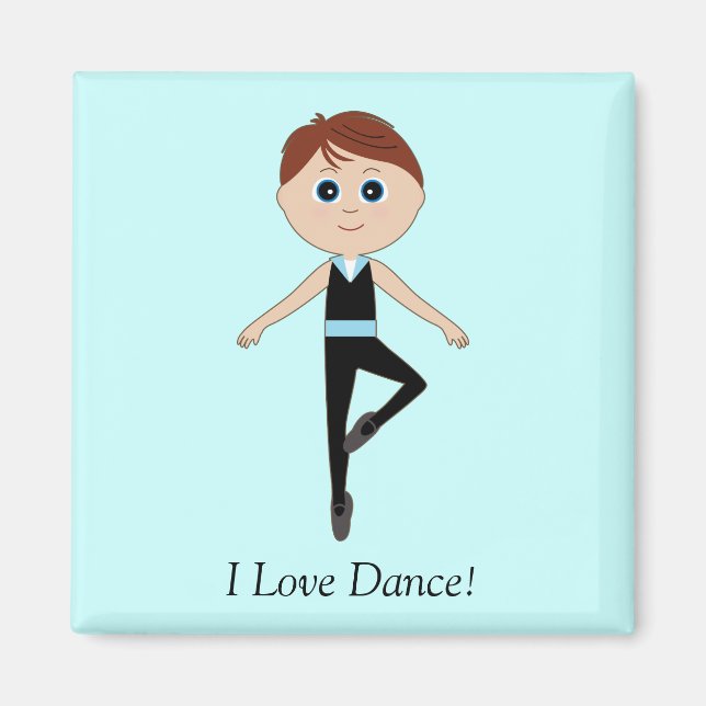 Íman Garoto Dançarino Balé: Eu Adoro Dança (Frente)