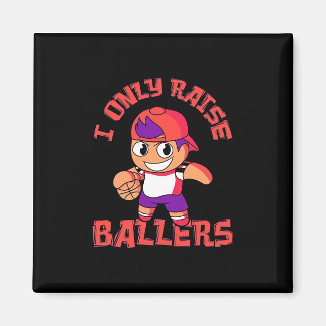Íman Garoto de Basquete Só Levanta Balas (Frente)