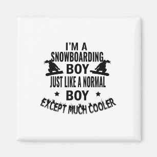 Íman Garoto De Snowboard Como Um Menino Normal Exceto M