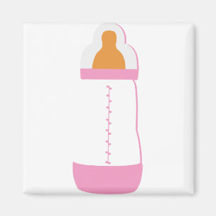 Íman garrafa de bebê rosa 1