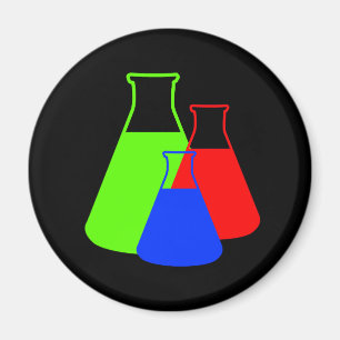 Íman Garrafa de Erlenmeyer multicolorido