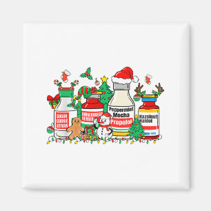 Íman Garrafa de Medicamento de Natal Humor de Enfermeir