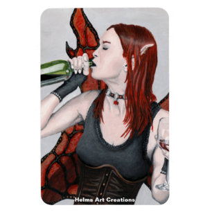 Íman Garrafa de vinho de fada mágica Magnética Fantasia
