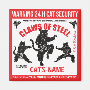Íman Garras de Aço Segurança de Gato Personalizada