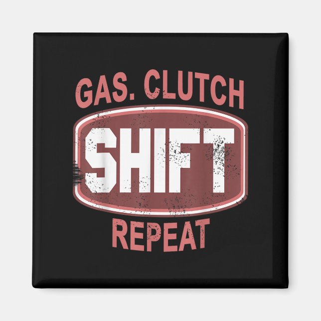Íman Gas Clutch Shift Repeat Funny Car Enthusiast Manua (Frente)