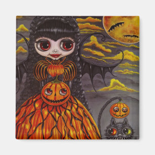 Íman Gata Bruxinha do Halloween