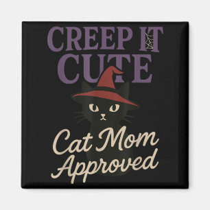 Íman Gata de Terror Mãe Gata Preta Assustadora Hallowee