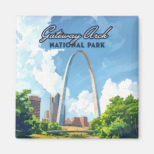 Íman Gateway Arch National Park Rua do Missouri Louis R
