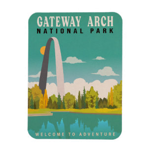 Íman Gateway Arch National Park - Santo do Missouri Lou