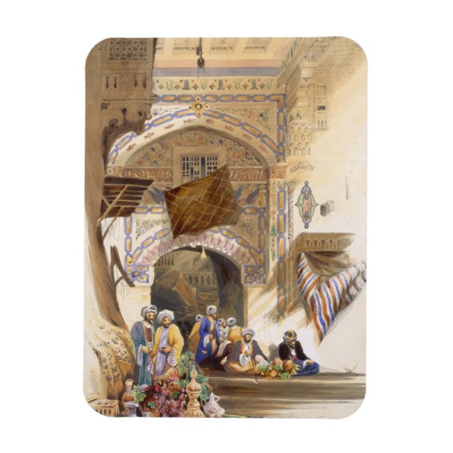 Íman Gateway de um Bazaar, Grand Cairo, pub. 1846 (lito (Vertical)