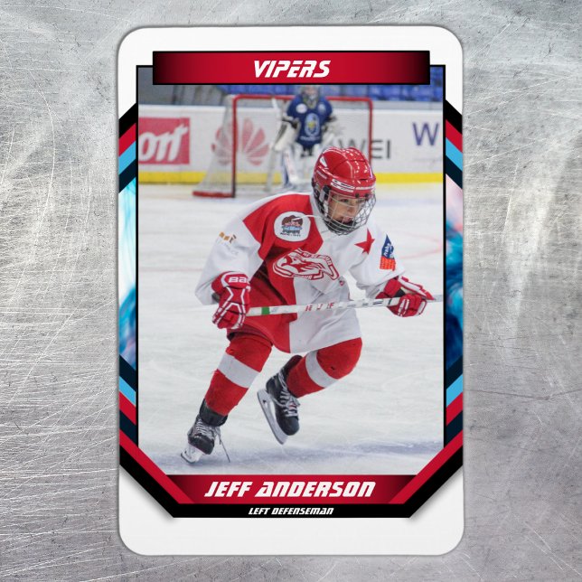 Íman Gatilho De Hóquei No Gelo Em Legal Personalidade V (Ice Hockey Trading Card Magnet: Futuristic design, dynamic action. Perfect for young fans! )