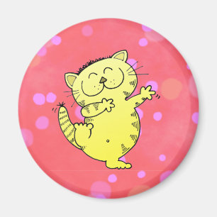 Íman Gatinho da dança na sala vermelha