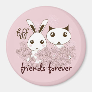 Íman Gatinho de Cartografia Bonito BFF e Crianças Coel