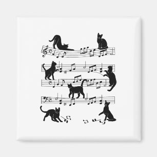 Íman Gatinho De Gato Reproduzindo Música Limpa Piano Ar