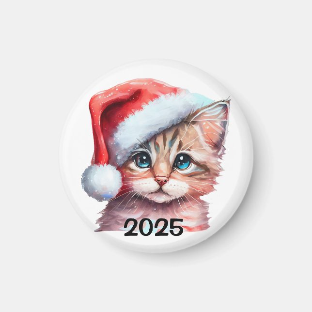 Íman Gatinho de Natal (Frente)