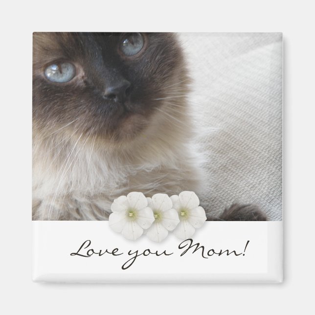Íman Gatinho de Olhos Azuis, Amo-te mãe! (Frente)