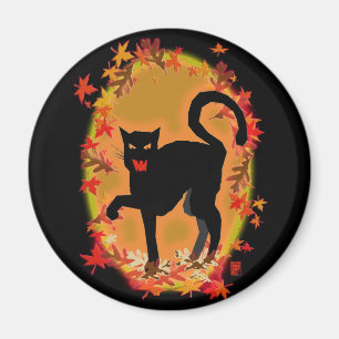 Íman gatinho do Dia das Bruxas