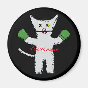 Íman Gatinho do encaixotamento com mitenes Thunder_Cove